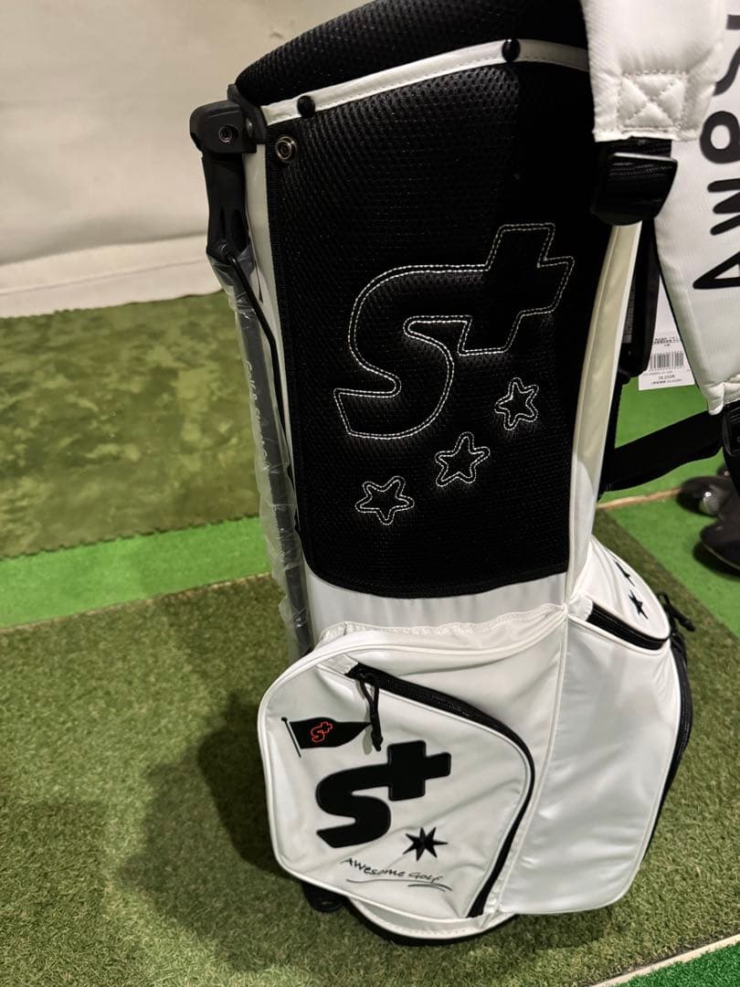 S+ ゴルフキャディバッグ ホワイト