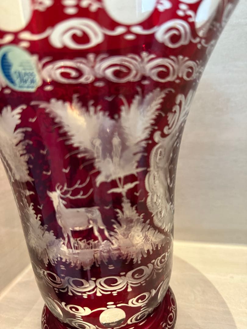 GLASS BOR ボヘミアガラス フラワーベース