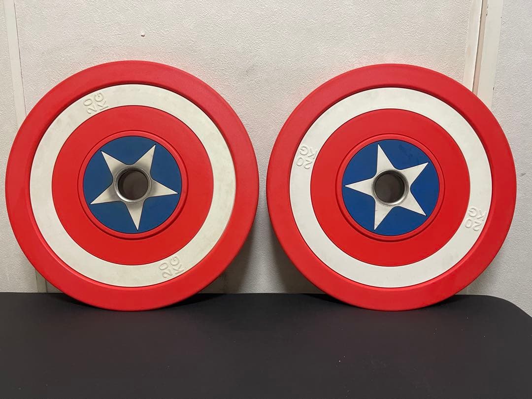 キャプテン・アメリカ　オリンピックプレート20kg①