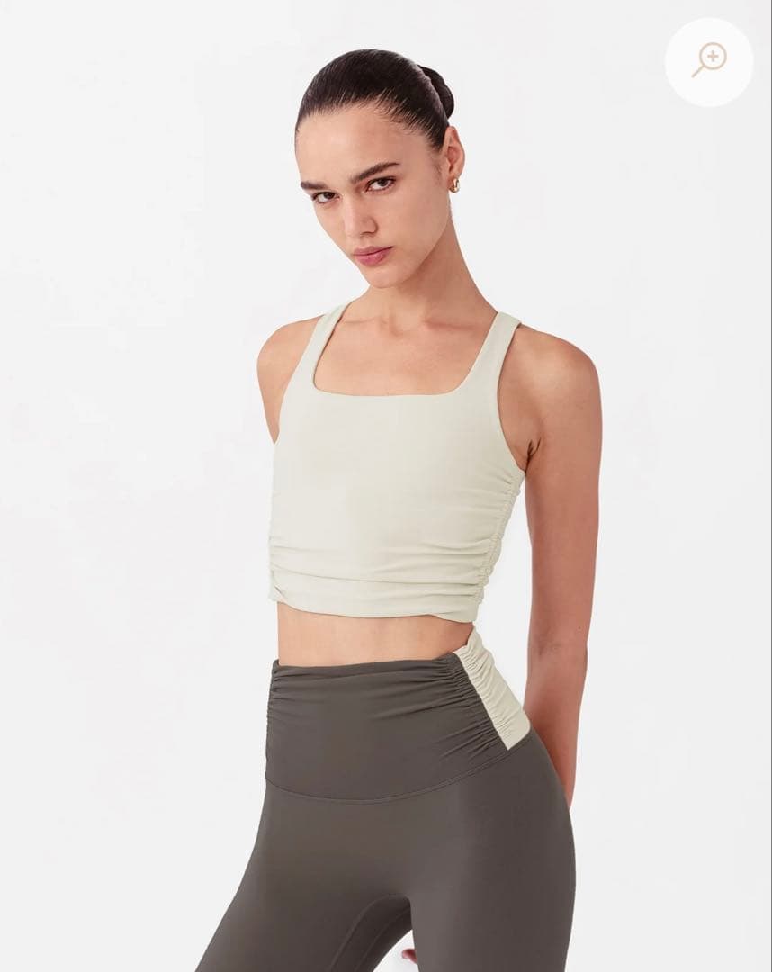 ヨガ・ピラティス NYLORA LILY TOP in BONE