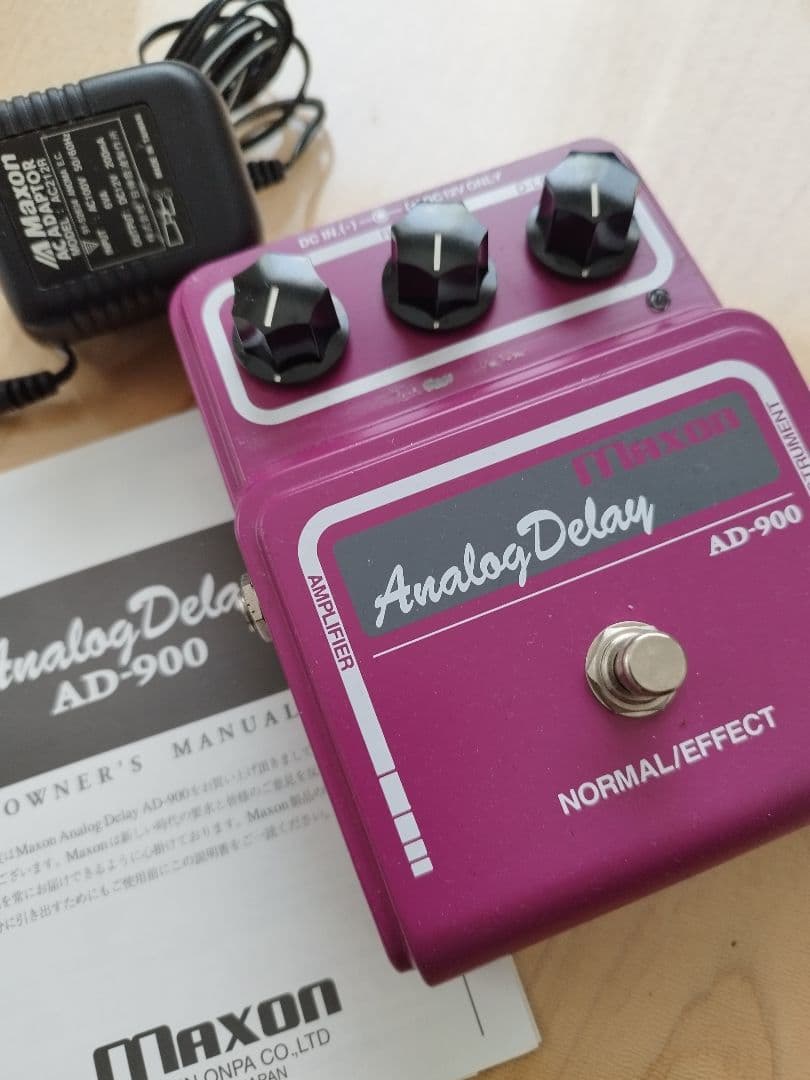 Maxon AD-900 アナログディレイ 純正ACアダプタ付き