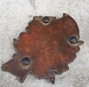 銅器 重工 彫刻 寿桃硯 筆洗 灰皿 文房置物·案頭 工芸品 美術品