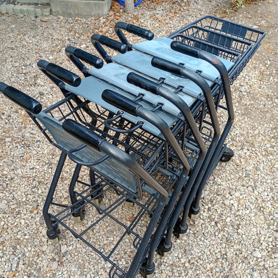 【送料込激安】ショッピングカート5台セット　スーパーメイト 管理No.2