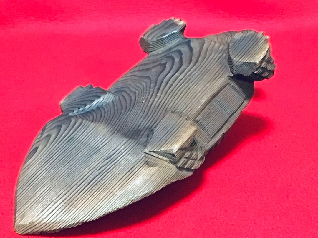 ◉逸品◉数寄屋造りの名棟梁〓平田雅哉◉一刀彫・木彫〓亀・千寿亀・蓑亀◉26cm