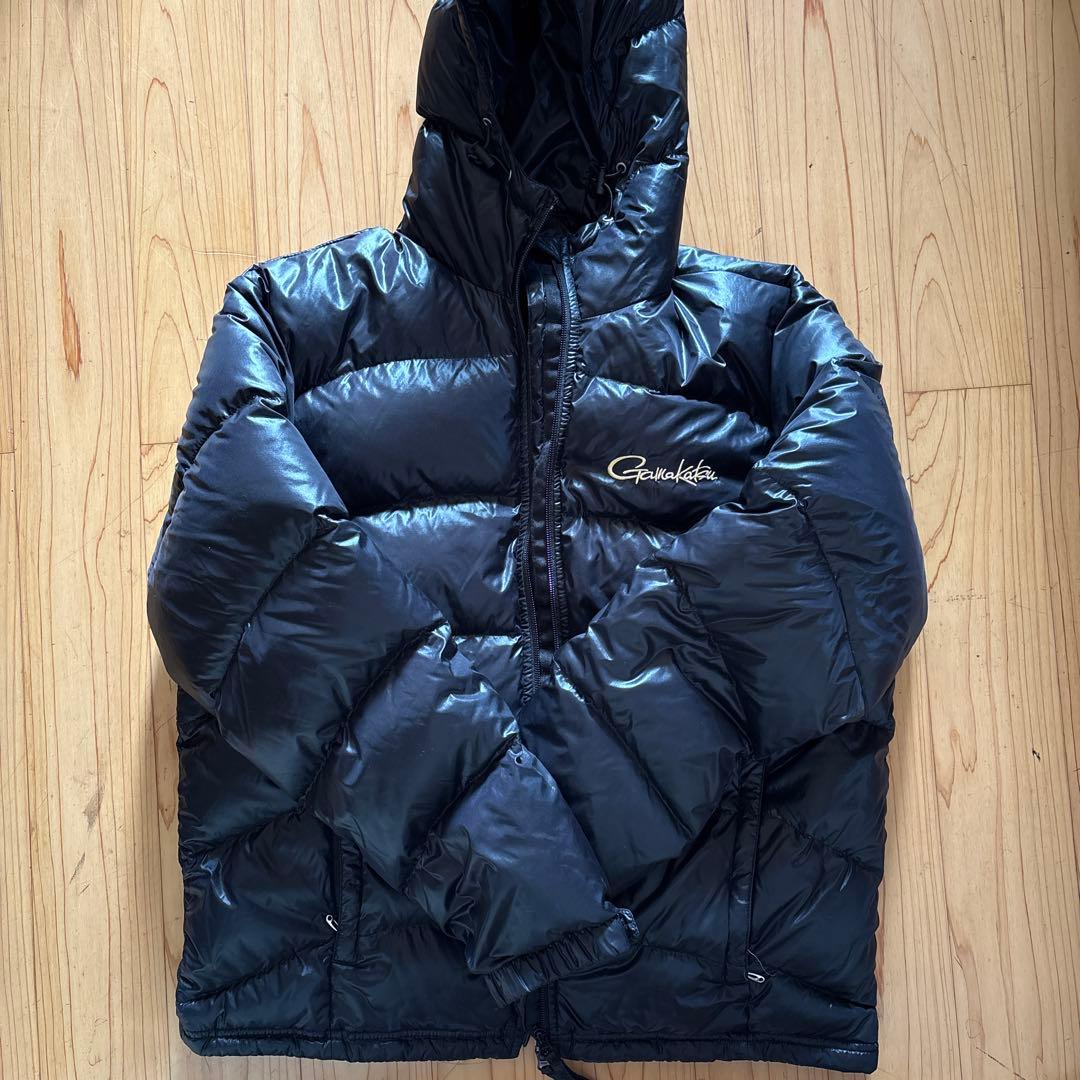 がまかつ Gamakatsu フード付きダウンジャケット LLサイズ ブラック