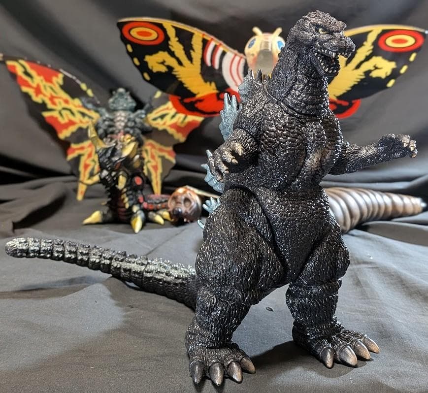 平成シリーズ「ゴジラvsモスラ」（バンダイ）ソフビフィギュア６体セット