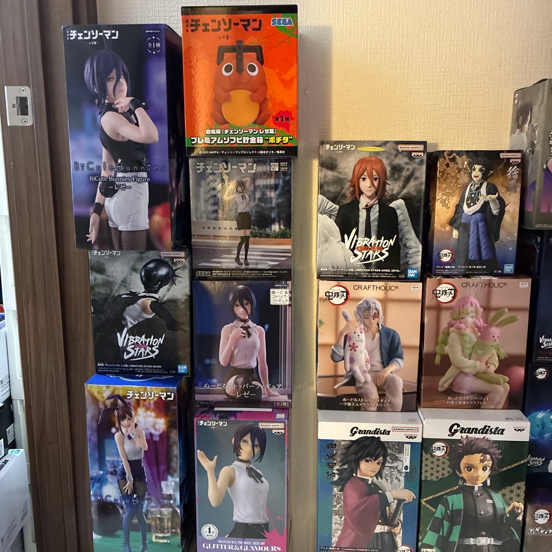 最新プライズ　チェンソーマン　鬼滅の刃　18点　レゼ　ぬーどるストッパー