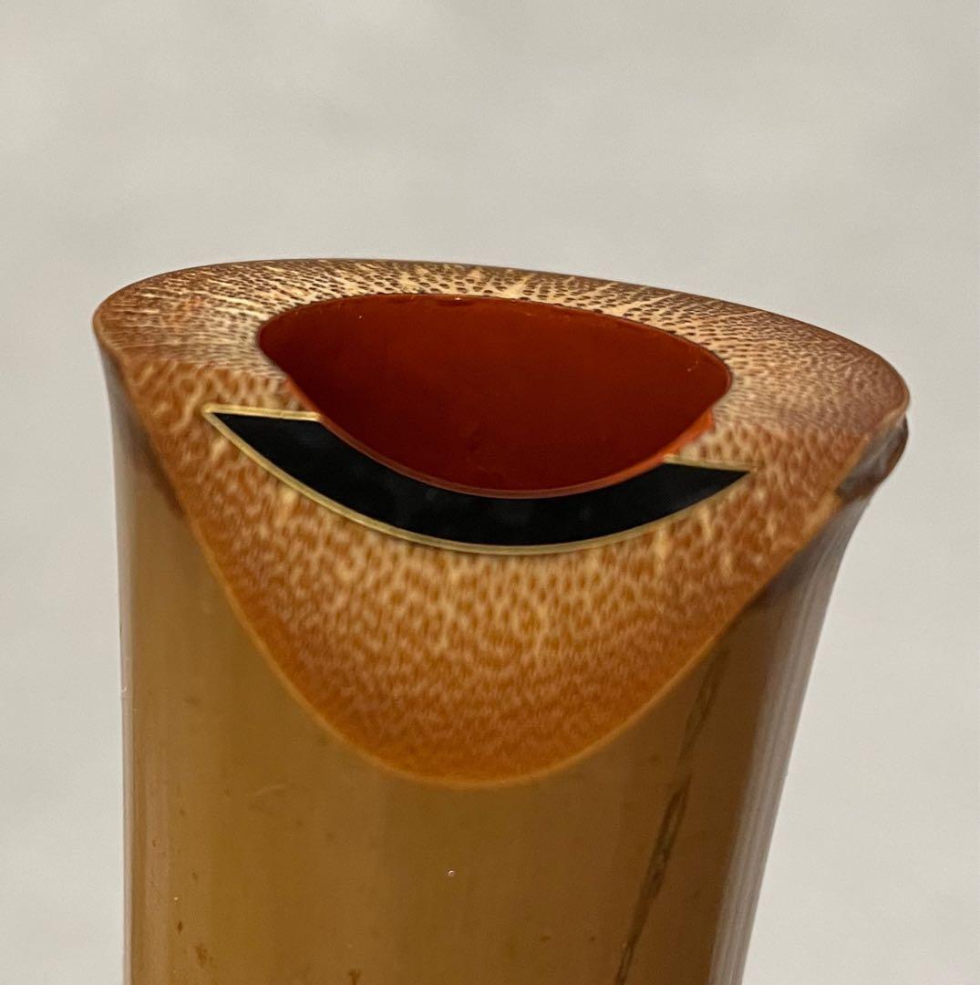 都山流尺八　一尺八寸(D)管　金唄口　精華銘四印