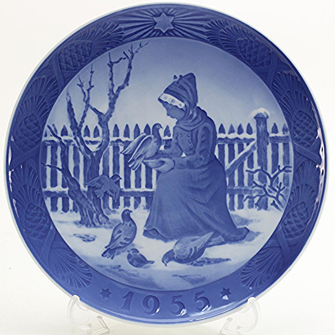 1955年 「ファーネ島の少女」　イヤープレート　ロイヤルコペンハーゲン　北欧