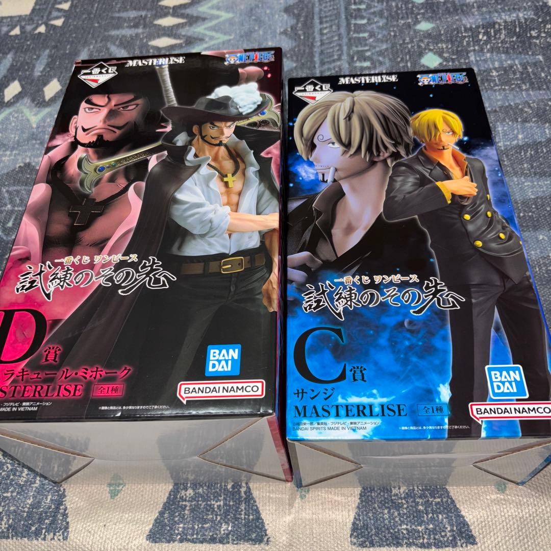 一番くじ　ワンピース　試練のその先　C賞サンジ　D賞ミホークセット