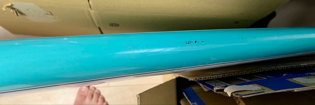 ロングボード サーフボード ホワイト/ターコイズ