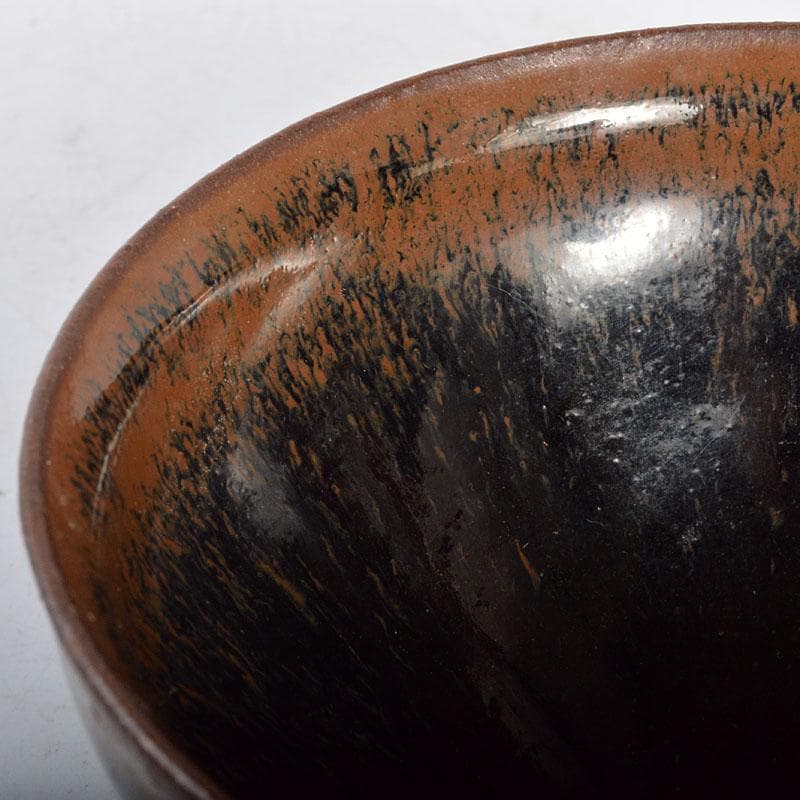 中国　南宋　建窯　兎毫盞　禾目天目茶碗　M　R4465