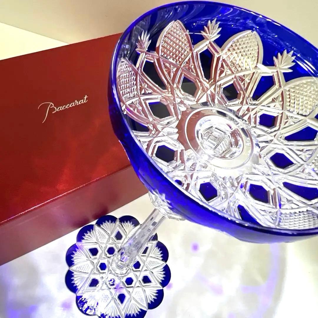 バカラ最高級シリーズ　ツァーシャンパンクープ　共箱　高さ27.3㎝