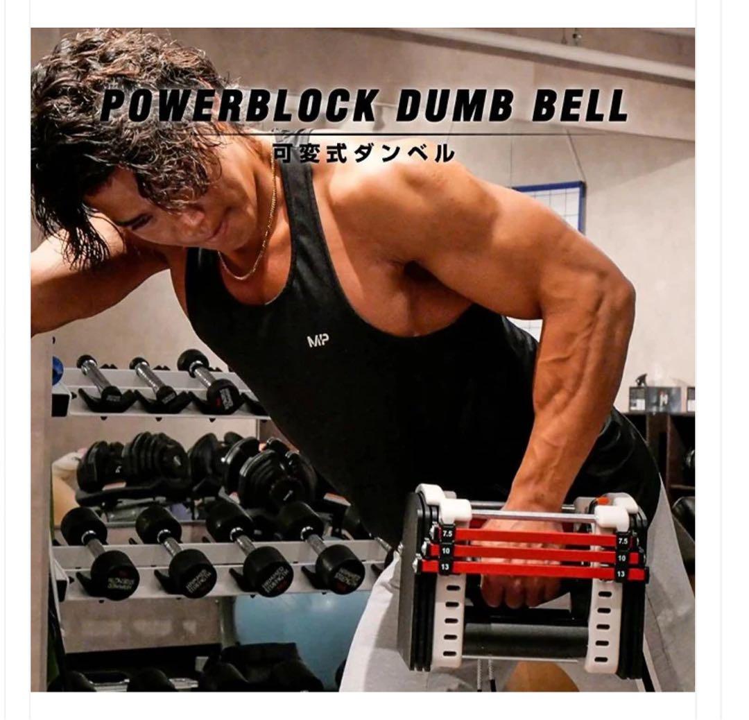 ダンベル POWERBLOCK DUMB BELL 可変式 23kg単品鉄アレイ