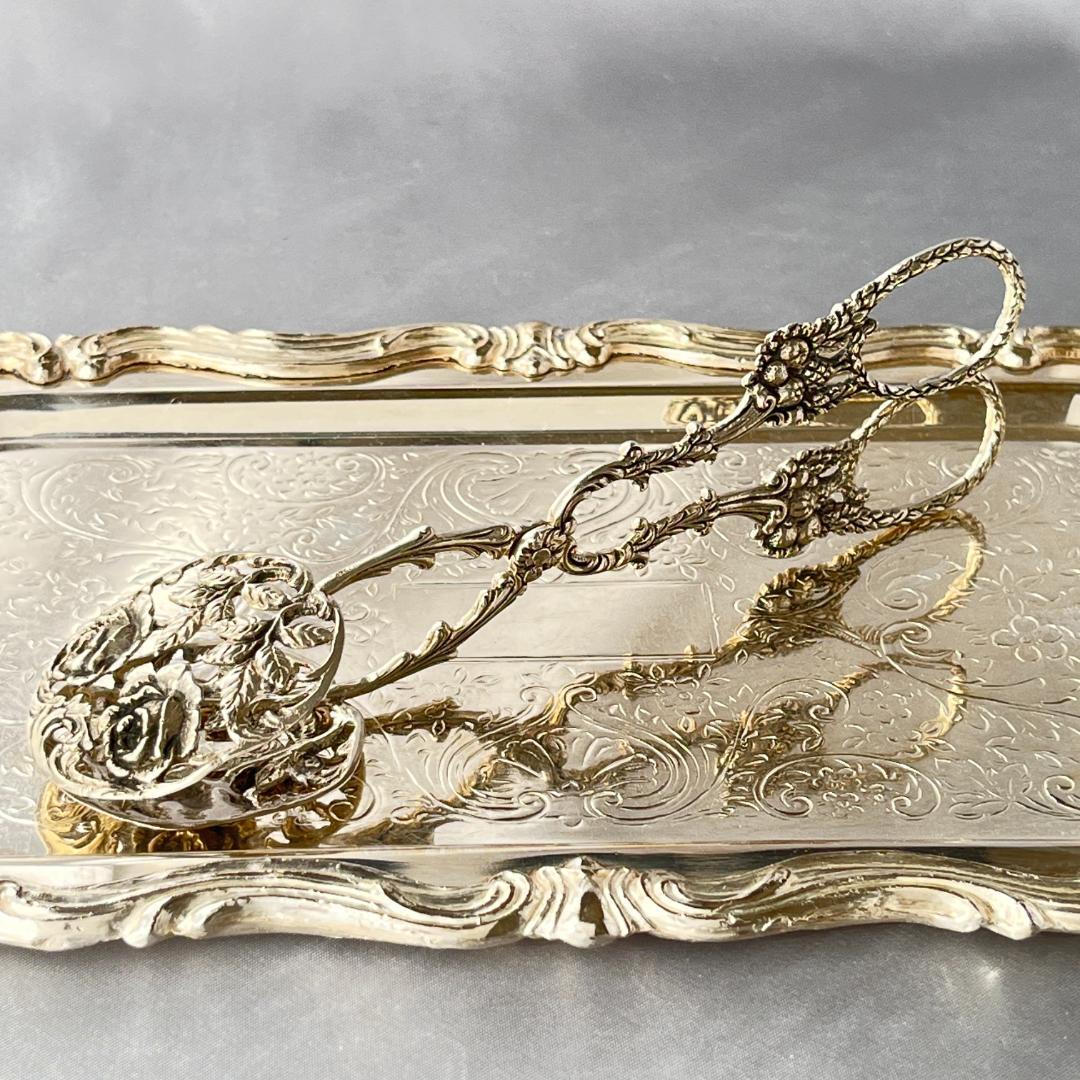 【Christoph Bach】 薔薇の透かしのペストリートング【純銀】17cm