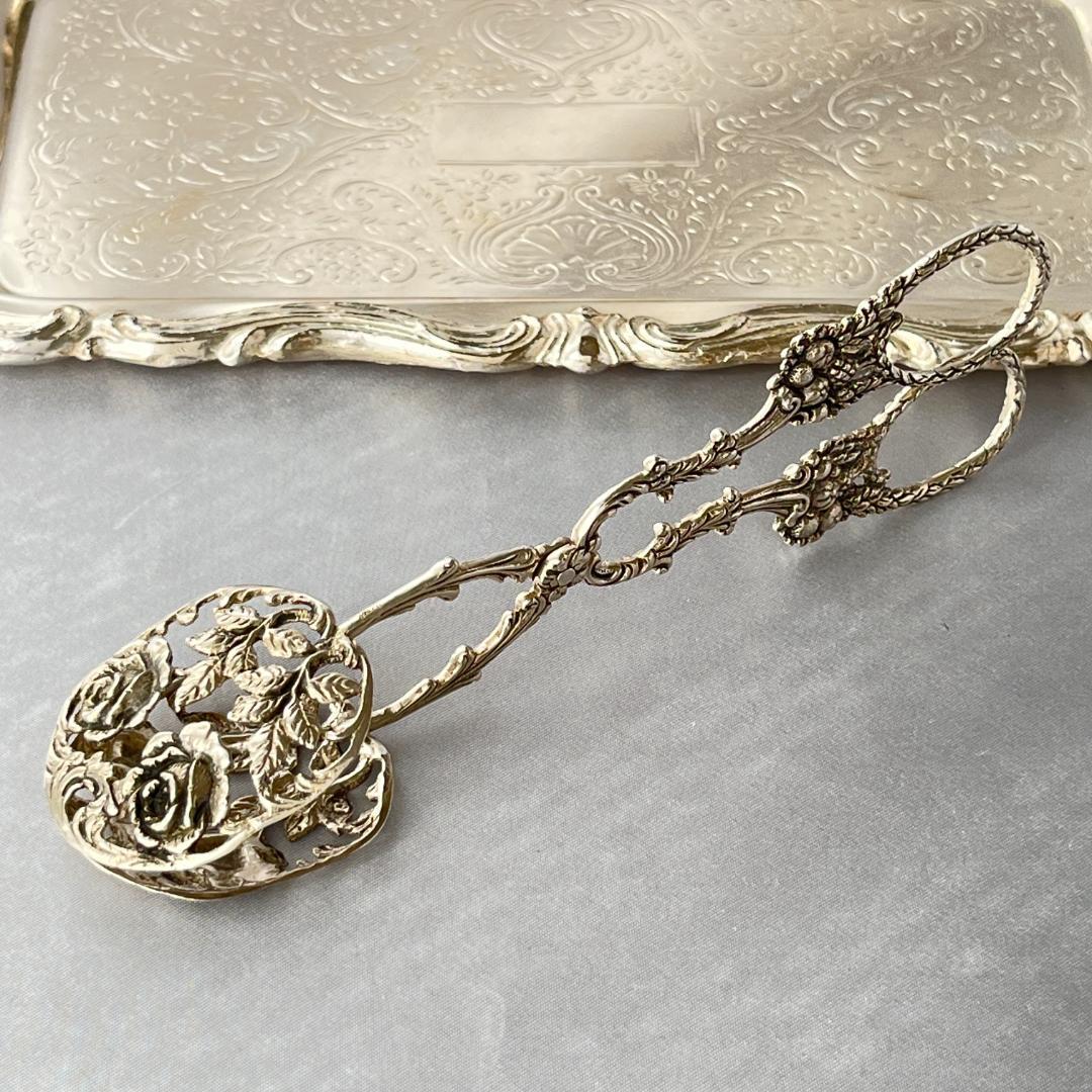 【Christoph Bach】 薔薇の透かしのペストリートング【純銀】17cm