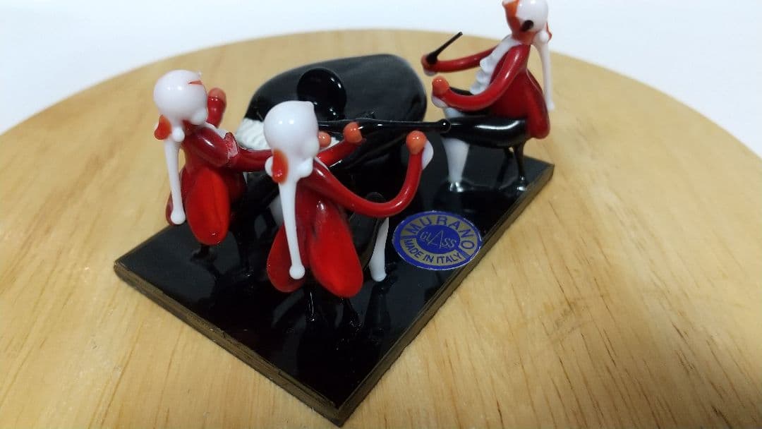 モーツァルト三重奏 ベネチアングラス イタリア ベニス ムラーノ島 正規品