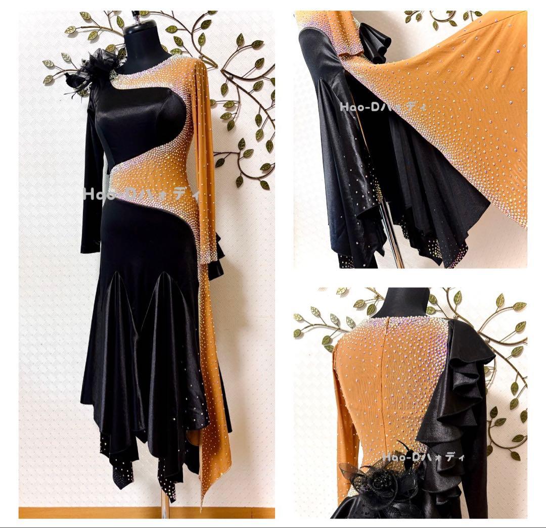 新品★ドレス★ルンバ★タンゴ★スムース★社交ダンス★競技会★パーティー★光沢