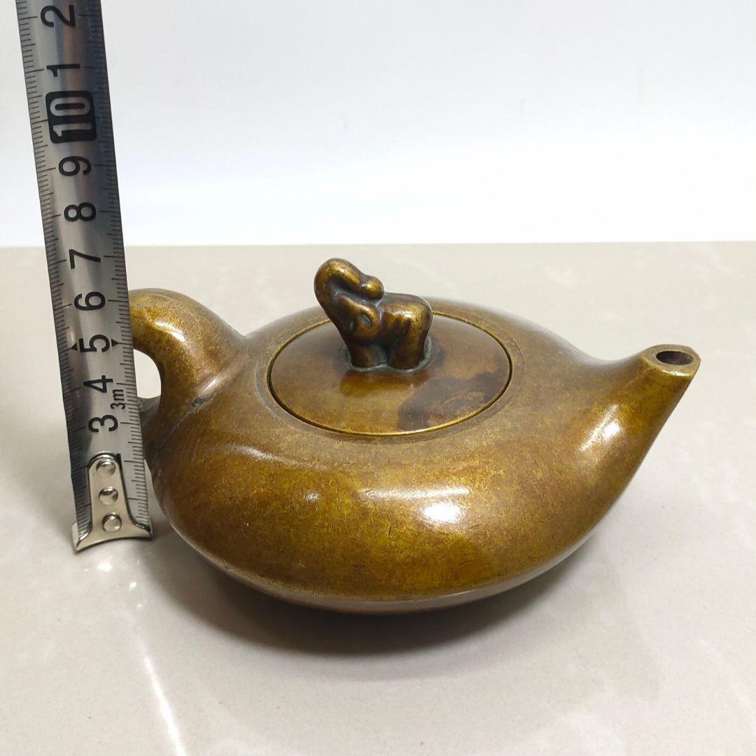 銅器 茶壺 吉象茶壺 墨壺 水滴壺 装飾品 工芸品 置物