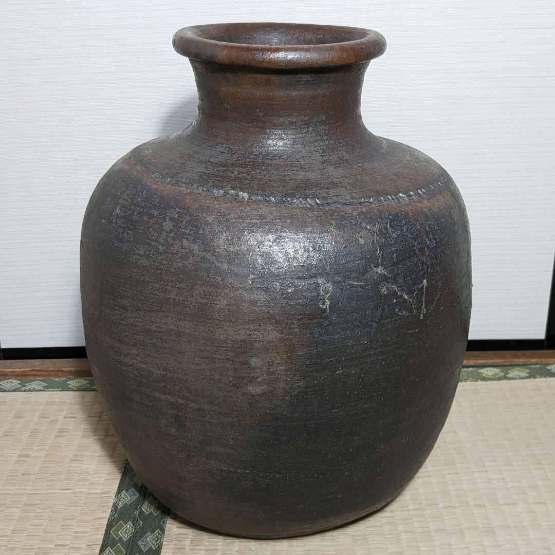 桃山時代 古備前 大徳利 備前焼 置物 直しあり つぼ インテリア 壺 壷 骨董