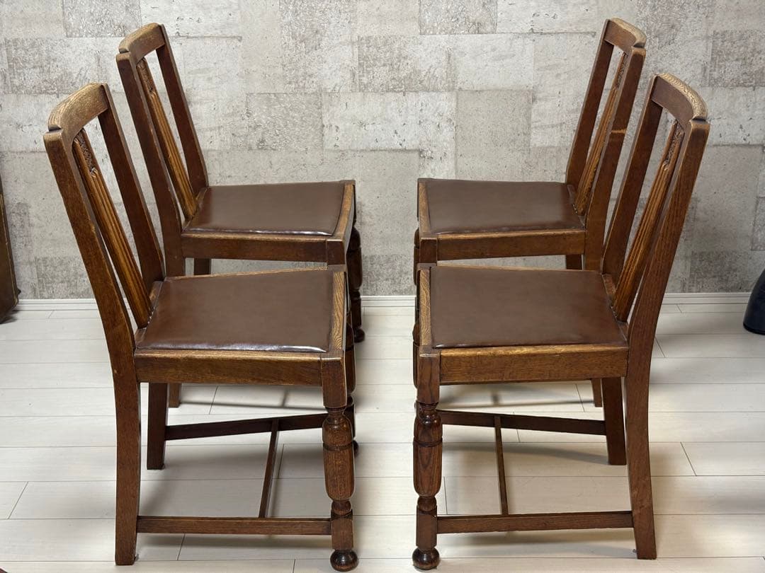 【4/5】イギリスアンティークダイニングチェア(1脚分)テーブル＆椅子3脚は別売