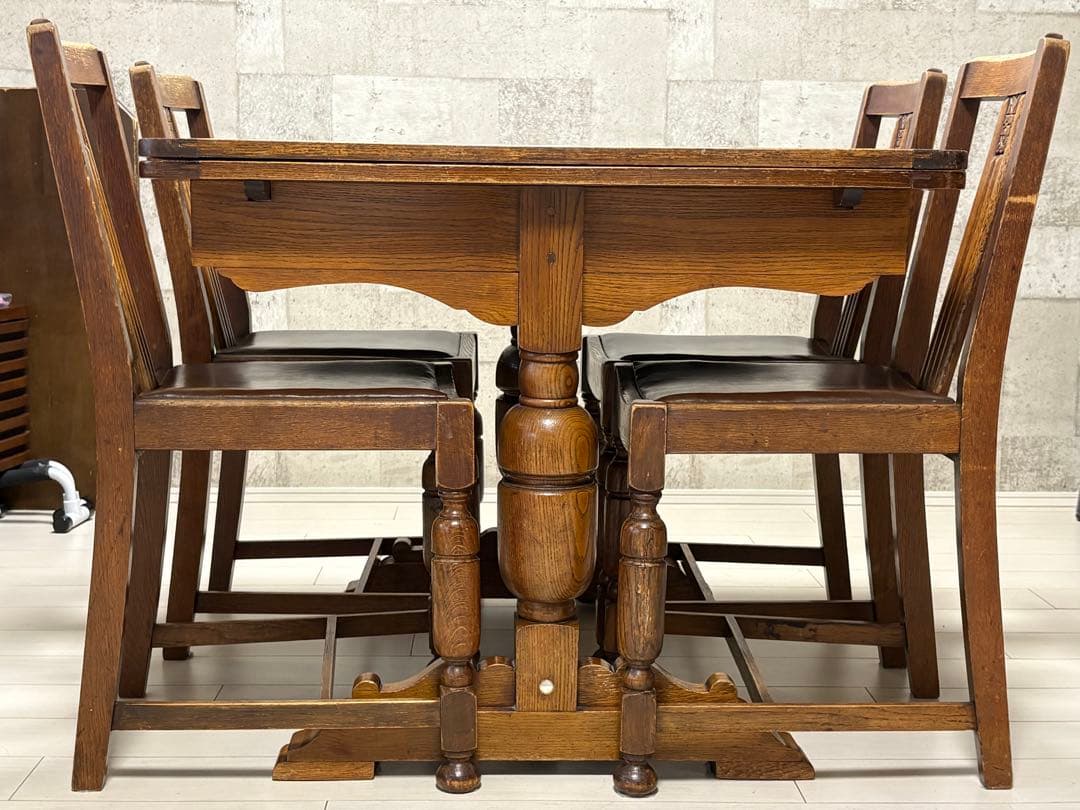 【4/5】イギリスアンティークダイニングチェア(1脚分)テーブル＆椅子3脚は別売