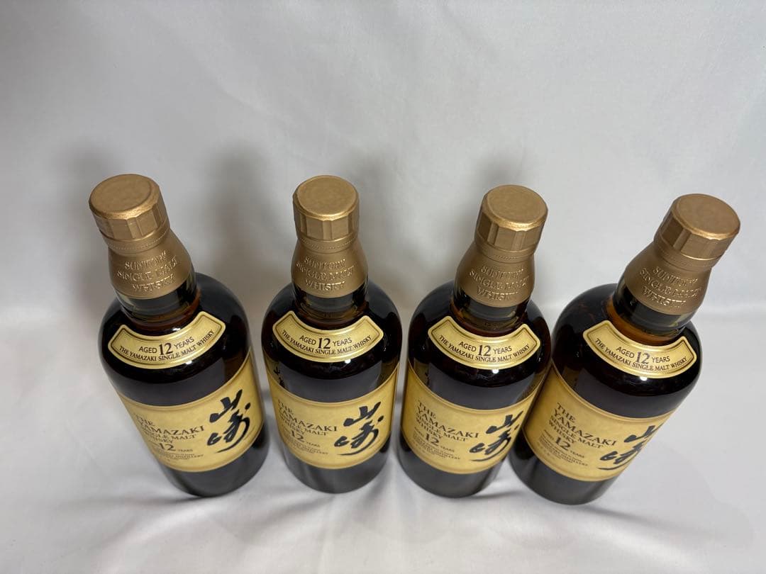 【4本セット】サントリー 山崎12年 700ml【旧ラベル】