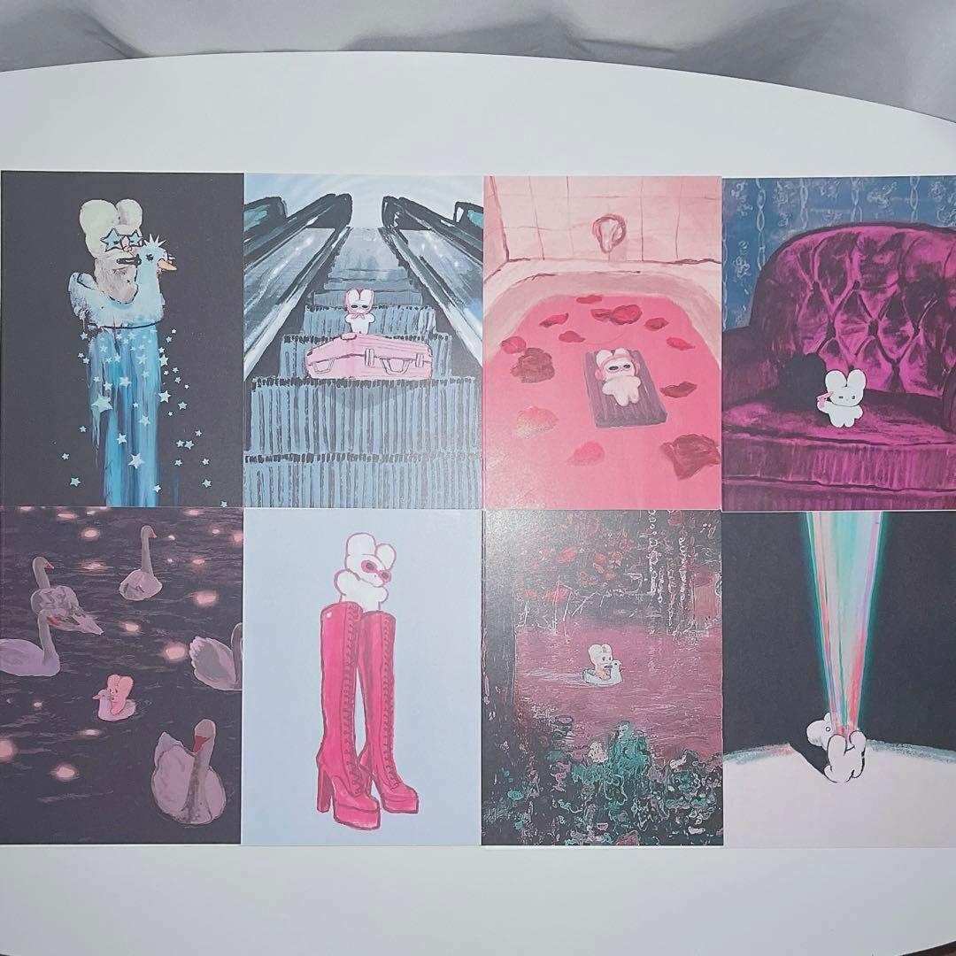 激レア　beco+81 ポストカード　8種　しりみみうさぎ　アートカード　複製画