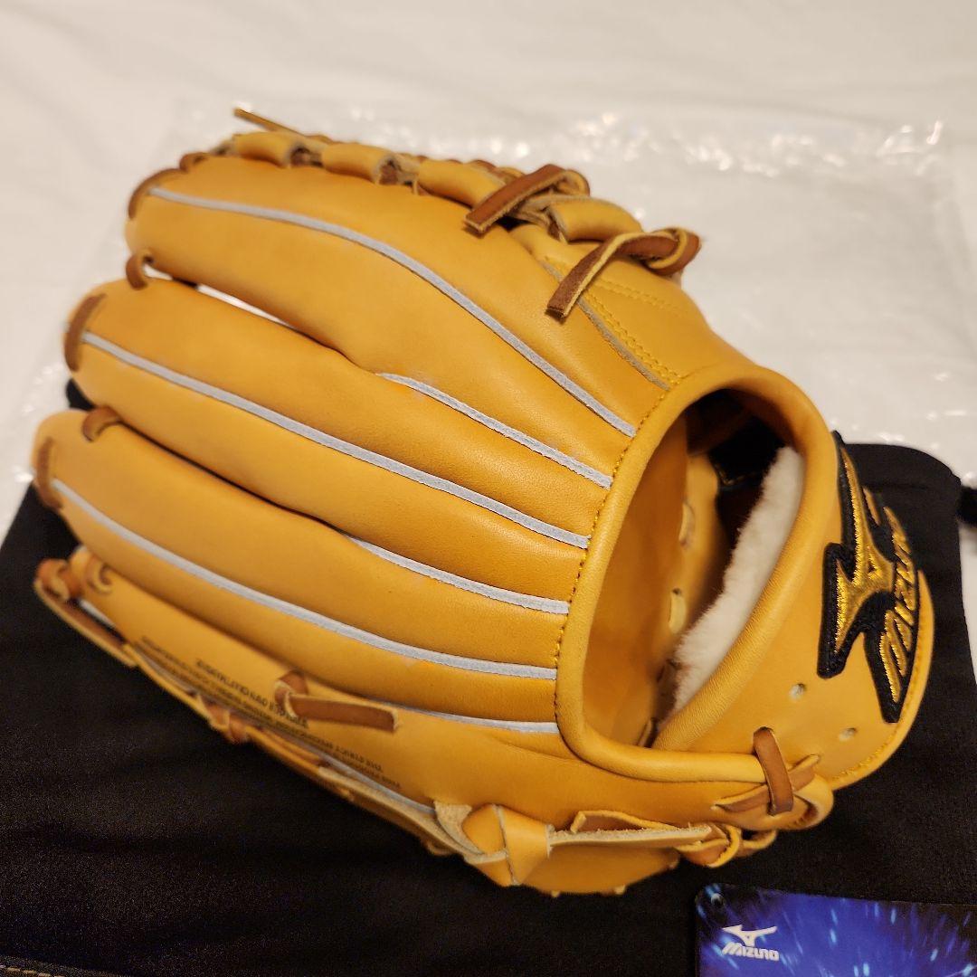 【希少】ミズノプロ　軟式　ノースアメリカンステアハイド　サイズ9　ショートサード