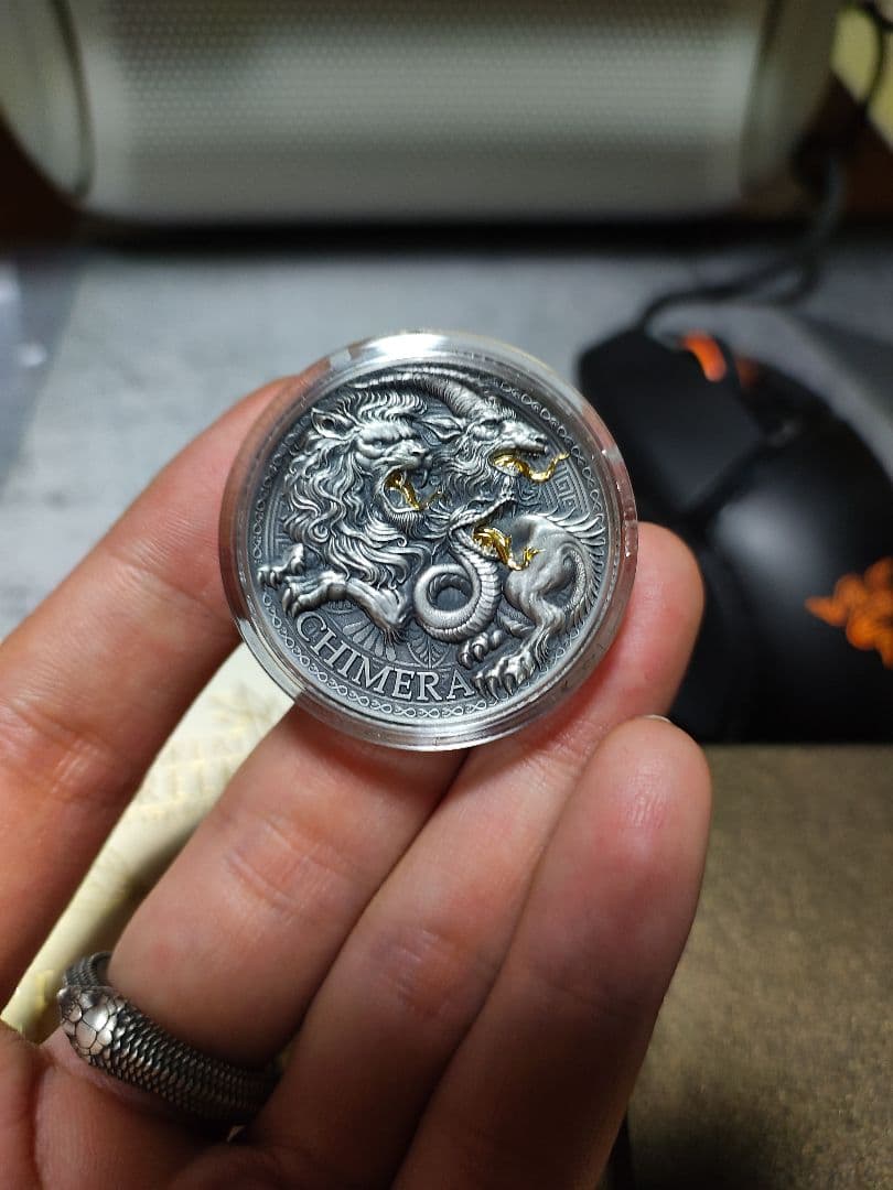 2025 偉大なるギリシャ神話 キメラ １オンス 銀貨 純銀 アンティーク