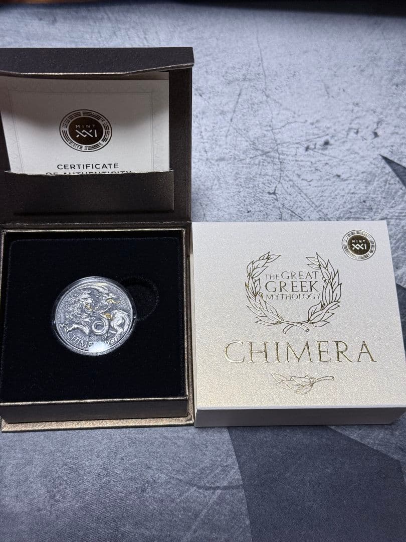 2025 偉大なるギリシャ神話 キメラ １オンス 銀貨 純銀 アンティーク
