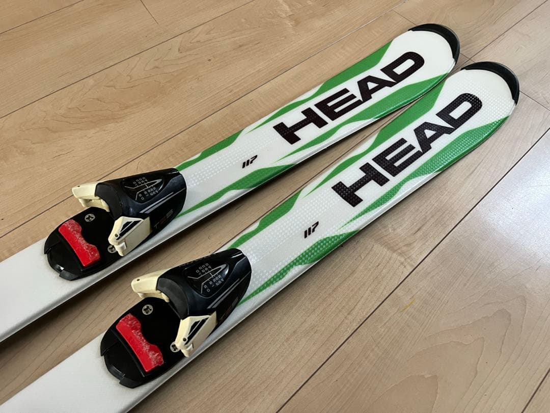 HEADスキー板（117cm) 、ビンディング、ブーツ、ストック 4点セット