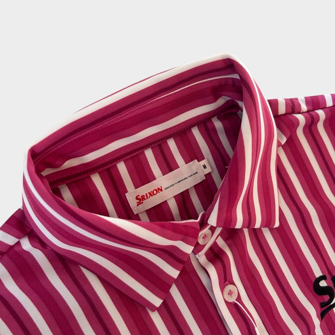 新品 スリクソン 松山英樹 レプリカ ポロシャツ ゴルフ ウェア ピンク M