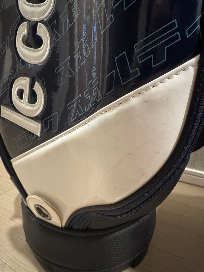 ルコックスポルティフ キャディバッグ ネイビー/ホワイト