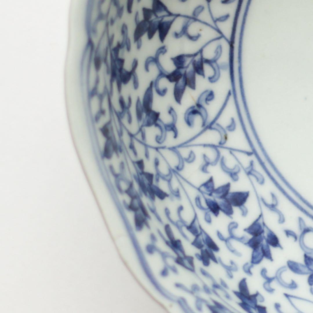 伊万里　古伊万里　江戸　中期　深皿　なます 皿　花唐草