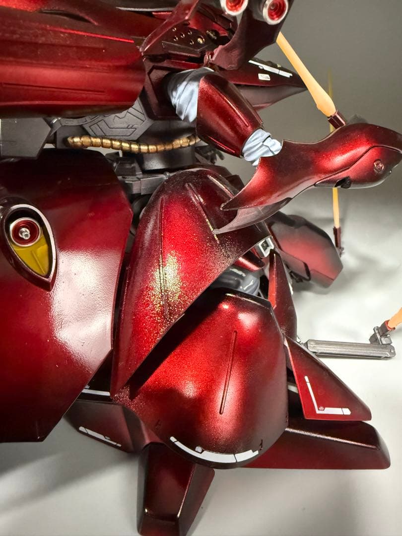 ガンプラ HG ナイチンゲール 完成品 キャンディ塗装 メタルパーツ