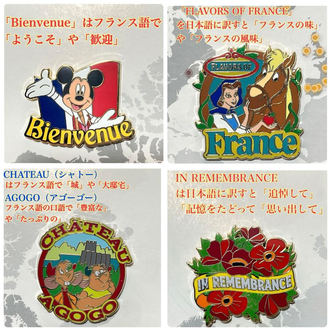 【激レア・希少】アドベンチャーバイディズニー ピンバッジ セーヌ川クルーズ８点