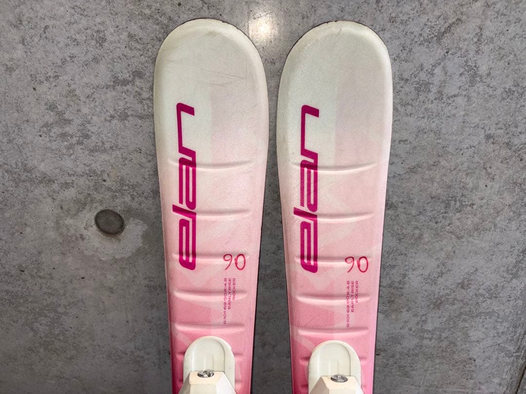 子供　スキー　Elan 90cm ビンディング付き