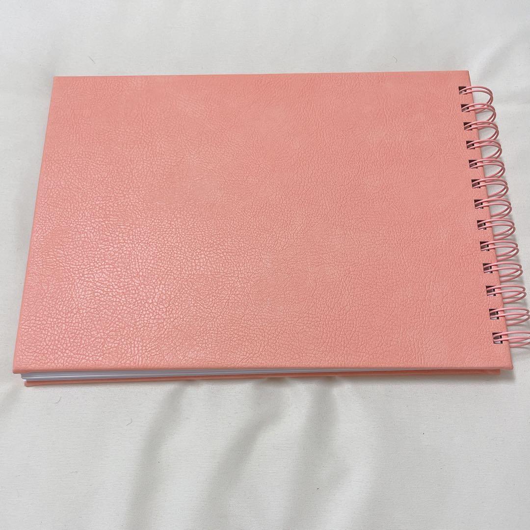 サインペン付き　ゲストブック 芳名帳 サインブック 100ページ ピンク