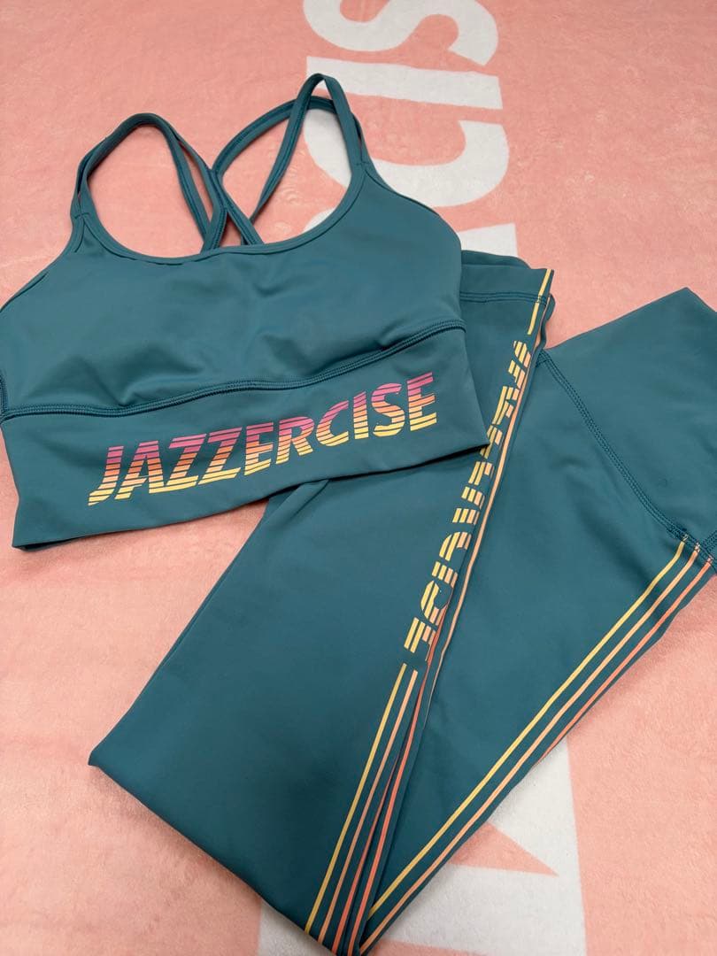 ジャザサイズ　レギンス　上下　セット　②水色系