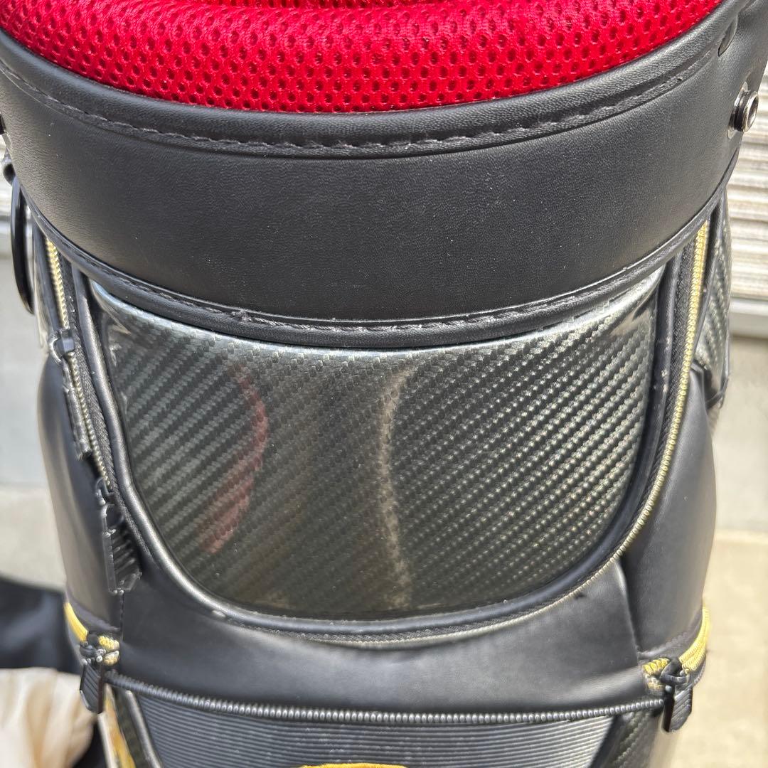 オークリー スカル キャディバッグ ブラックxゴールド　大容量