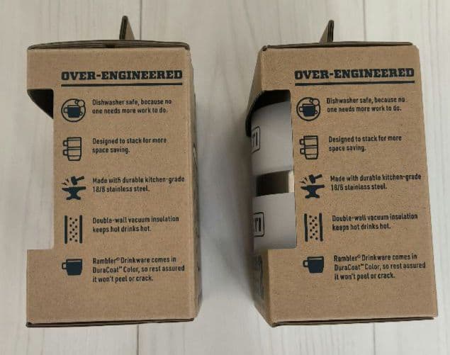 【新品未使用】イエティランブラー 6ozスタッキングマグ4個(2x2)