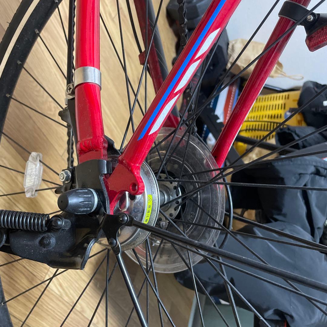 ブリヂストン 赤 クロスバイク ジュニアサイズ