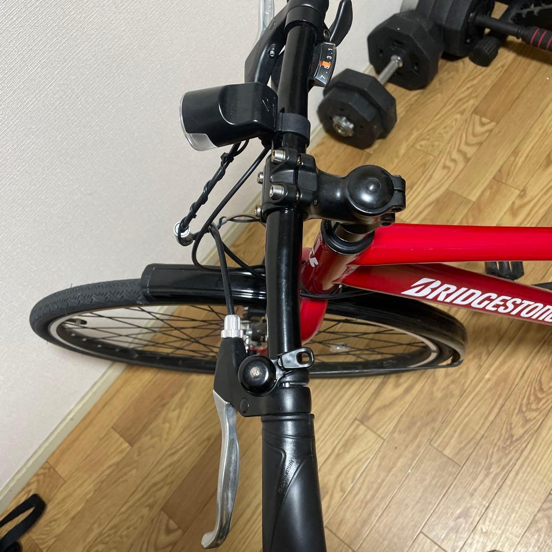 ブリヂストン 赤 クロスバイク ジュニアサイズ