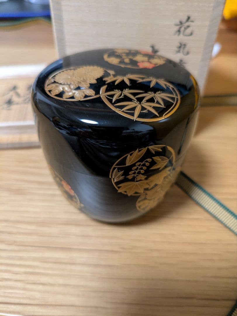 Alan Smitheeさま専用 鵬雲斎書付 花丸蒔絵(四君子) 茶道具 大棗