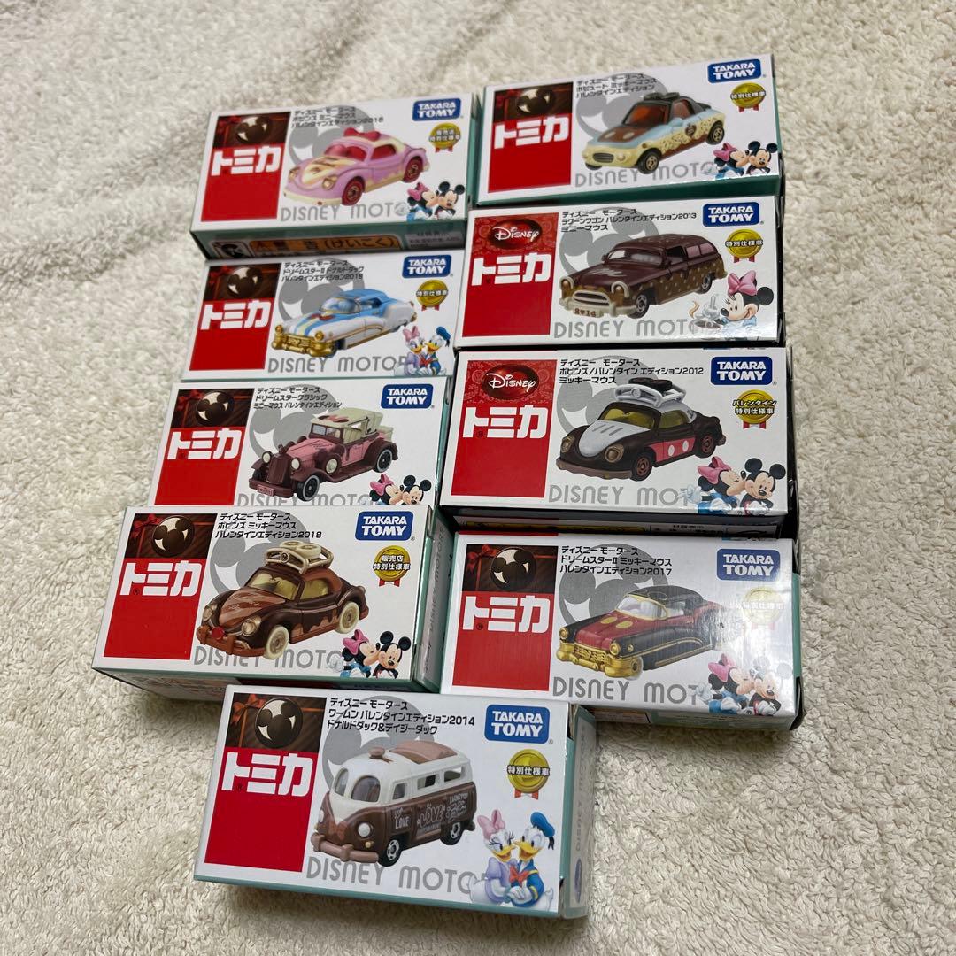 ディズニーモータース　バレンタインエディション　9台セット