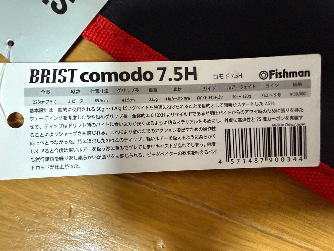 有識者会議  Fishman Brist Comodo 7.5H