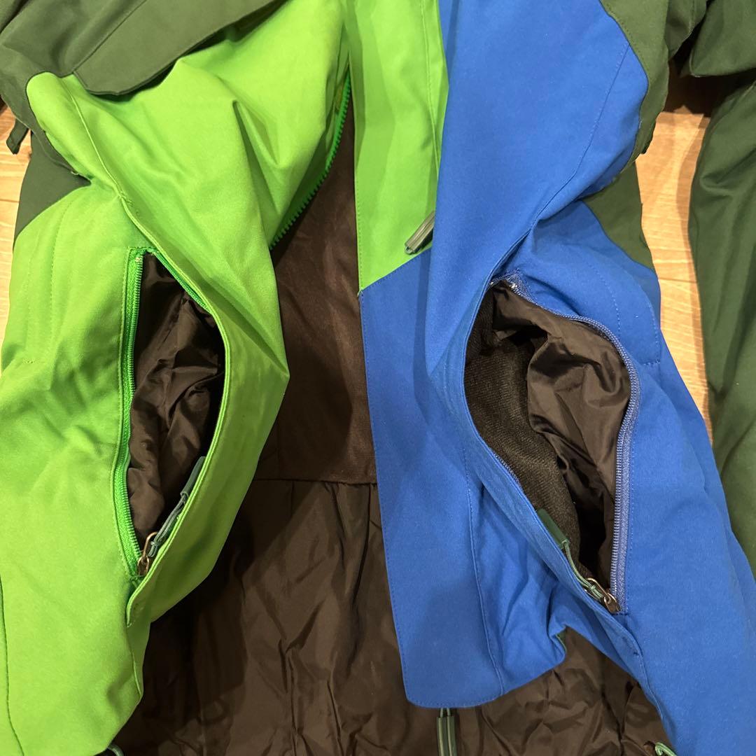 Goldwin スキーウェア上下セット　サイズM (グリーン×ブルー)