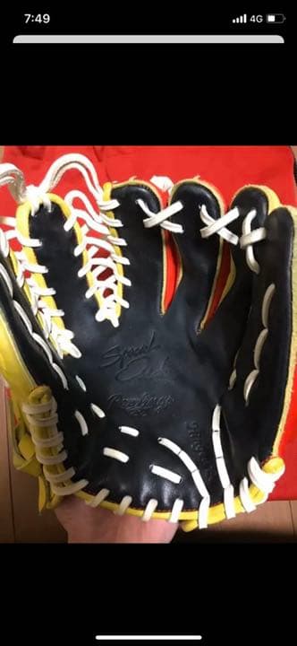 値下げ　野球 ローリングス 軟式用 オーダーグローブ 内野手 草野球