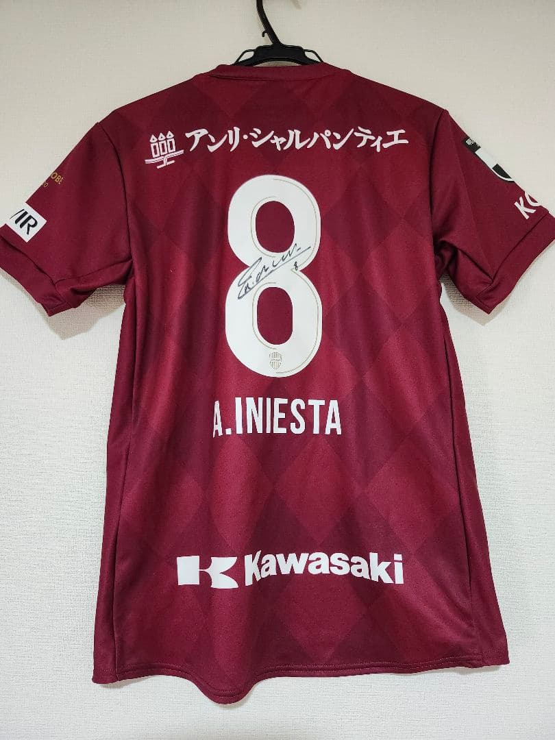 ヴィッセル神戸 イニエスタ サイン サッカー ユニフォーム Jリーグ アシックス